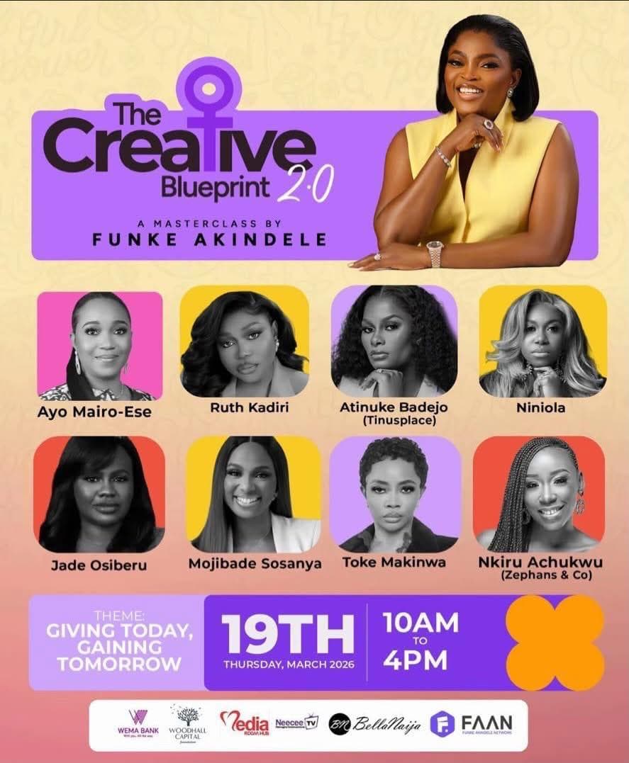  THE CREATIVE BLUEPRINT 2.0: FUNKE AKINDELE’S MASTERCLASS RETURNS WITH A BIGGER VISION FOR WOMEN IN NIGERIA’S CREATIVE ECONOMY - image 2