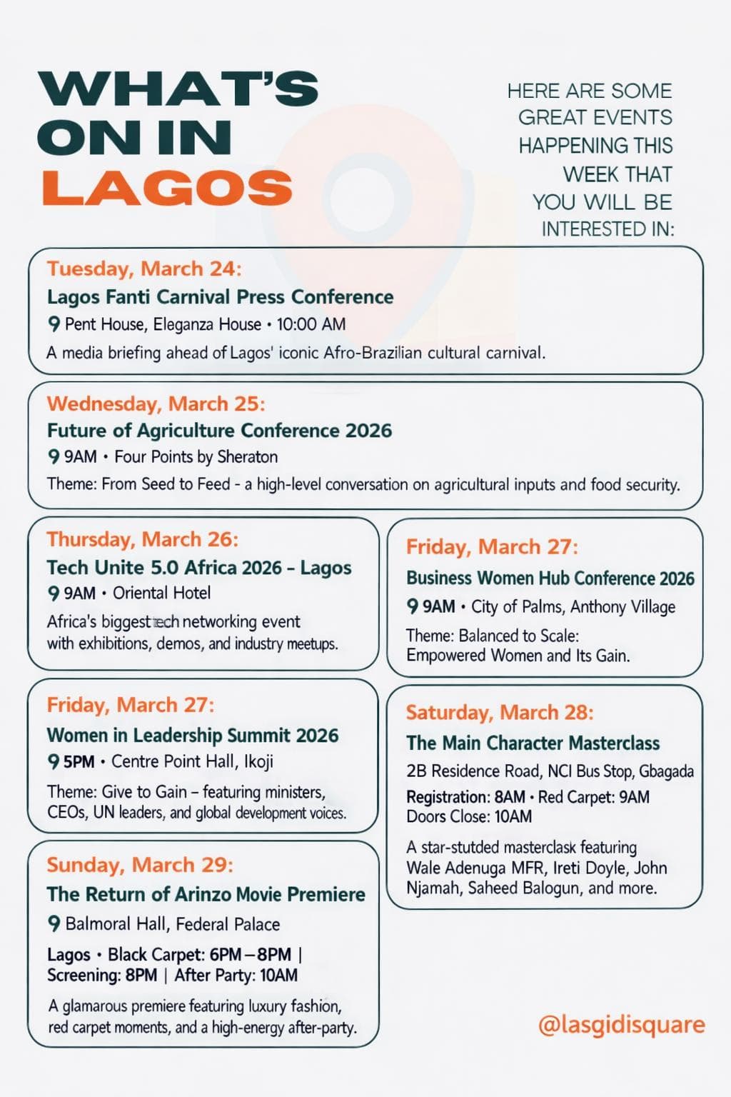 WHAT'S ON IN LAGOS : 7 Unmissable Events This Week - image 2