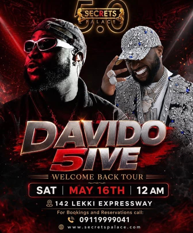 Davido 5ive Welcome Back Tour